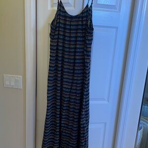 Striped Multicolor Maxi Dress